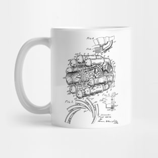 aircraft propulsion system and power unit Vintage Patent Hand Drawing Mug